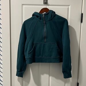 Lulu Scuba Emerald Green 1/4 zip Hoodie